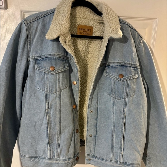 Signature by Levi Strauss Jackets & Blazers - Signature by Levi Strauss Sherpa Lined Denim Jacket